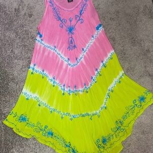 Pink & Green Fairy Dress